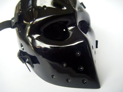 Mask Heat Black Airsoft Bb Paintball Hockey Goalie Fiberglass Party