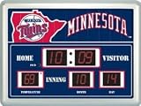 Minnesota Twins Scoreboard Clock Thermometer NFL Football Fan Shop Sports Team Merchandise