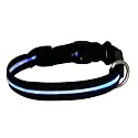 2-TECH LED Hundehalsband in BLAU 2. Generation 64cm 2,5cm breit - Halsumfang von 42 bis 64 cm