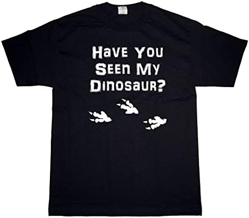 Men's "Have You Seen My Dinosaur?" Black T-Shirt LARGE