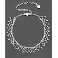 Givenchy Silvertone Crystal Choker