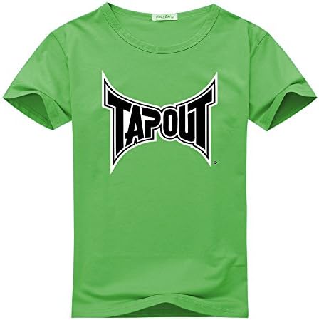 Tapout logo For Men's Printed Short Sleeve Tee Tshirt Medium Green