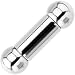 0 Gauge STEEL BARBELL Tongue Ring 5/8" 8mm