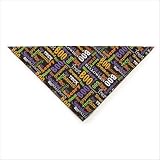 Aria Cotton/Polyester Doggie Doodles Bandanas, 19-Inch, Orange