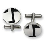 Enameled Stainless Steel Cuff Links