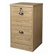 2 Drawer Wood File Cabinet, Letter