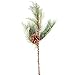 Factory Direct Craft Group of 3 Artificial Mixed Pine And Pine Cone Picks for Holiday Decorating and Embellishing
