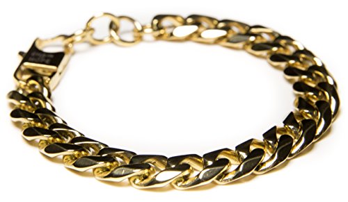 Mens jewelry bracelets 14k gold dipped curb chain bracelet benevo…