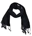 Long Viscose Pashmina Shawl/stole Floral Fringes Black RS.769.00