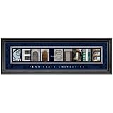 Prints Charming Letter Art Framed Print, Penn State University-Penn State, Bold Color Border