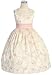 Sweet Kids Infant Toddler Small Girls Pink Ivory Easter Dress 6M-12