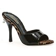 3 Inch Sexy Shoes High Heel Slip On Penthouse Shoes Pony Hair 4 Black