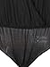 Choies Women's Wrap Spaghetti Strap Cross Back Solid Bodysuit S Black