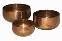 Oxidized Japanese Couprey Bowls - Set of 3