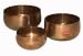 Oxidized Japanese Couprey Bowls - Set of 3