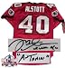 Mike Alstott Autographed/Hand Signed Tampa Bay Buccaneers Reebok Authentic Jersey with A-Train Inscr
