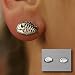 Jolly Pirate Fish Earrings - Silver Finish