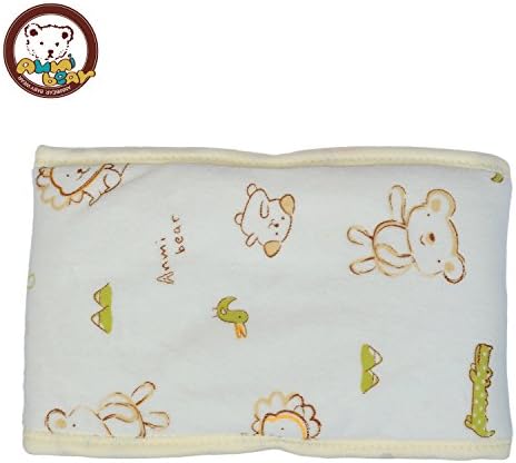 Kosbon 2 PCS 24.8 Inch Cute Bear Animal Patterns Baby Infant Thinckened Cord, Winter Neonatal Umbilical Bellyband , Warm and Cozy Belly Circumference for 0-1 years baby