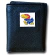 Kansas Jayhawks Executive Leather Trifold Wallet - NCAA College Athletics Fan Shop Sports Team Merchandise