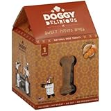 Doggy Delirious Natural Dog Treats Sweet Potato Bones -- 16 oz