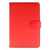 Bundle Monster Barnes & Noble Nook Ebook Synthetic Leather Opening Case Cover Jacket with Interior Compartments - Red