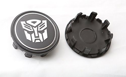 Transformers Wheel Center Hub Cap Black/chrome (Autobot) 4pcs Set
