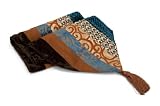 Elegant Multi Toned Tapestry Fabrics Table Runner with Pointed Hem 72"