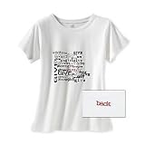Gaiam Give Back Organic Cotton Short Sleeve Thoughtful Tee T-Shirt - White - Medium - 10% of Sales Benefits Nonprofits