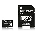 Transcend - Tarjeta de memoria microSDHC de 16 GB