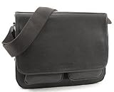 schwarz Marc Chantal Messenger Bag Überschlagtasche