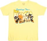 Seinfeld Greetings From Del Boca Vista Mens T-Shirt Tee Yellow