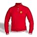 Ferrari Ladie Red Zip Sweatshirt, MED