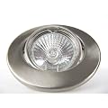 10er-Set Halogen-Einbaustrahler DECORA 230V, Farbe: Edelstahl geb�rstet - dimmbar, schwenkbar