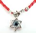 Star of David Magen David Kabbalah Red Leather Thread String Bracelet Evil Eye