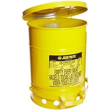 Justrite Galvanized Steel Oily Waste Safety Can