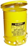 Justrite Galvanized Steel Oily Waste Safety Can