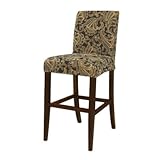 AUTUMN TONE PAISLEY TAPESTRY SLIP OVER FOR COUNTER STOOL OR BAR STOOL BY PO ....