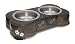 Loving Pets Dolce Diner Dog Bowl, Small, 1 Pint, Espresso