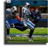 Completely Handpainted American Football Sport Painting, Custom Order FL4744, Oil on Canvas, with Option to Paint Jerry, Brett & Co. from Any Other Favorite Photograph or Picture, Unframed, Size 11" x 17" inch