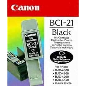 【クリックで詳細表示】インクジェットカートリッジ【ブラック】 BCI-21B： 文房具・オフィス用品