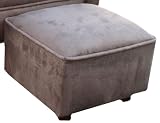 Angel Song Heaven Sent Chocolate Faux Suede Contemporary Child Ottoman