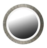 Kenroy Home Montgomery Wall Mirror with Antique Silver Finish, 36-Inch Diameter