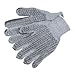 Knit Gloves, XL, Gray, PVC Material, PK12