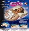 Memory Foam Pillow As Seen on TV Contours to Your Neck and Head for Total Support and Comfort