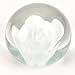 Murano Paperweight Pure Love White Flower
