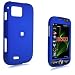 Blue Rubberized Case Cover Protective SNAP-ON for Samsung Omnia II i8000