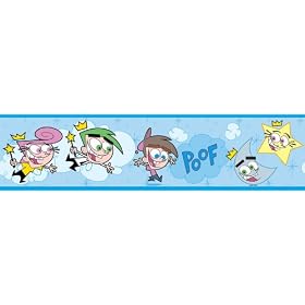 Brewster 147B02111 Nickelodeon Fairly Odd Parents Wall Border