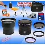 Professional Tokina 3x Telephoto & 0.22X Ultra Fisheye Wide Angle Lens + 2GB SD Memory Card MEGA Kit for Panasonic Lumix DMC-FZ8 DMC-FZ7