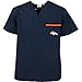 Scrub Dudz Denver Broncos Solid Print Scrub Top