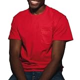 Fruit of the Loom Heavy Cotton T-Shirt with a Left Chest Pocket